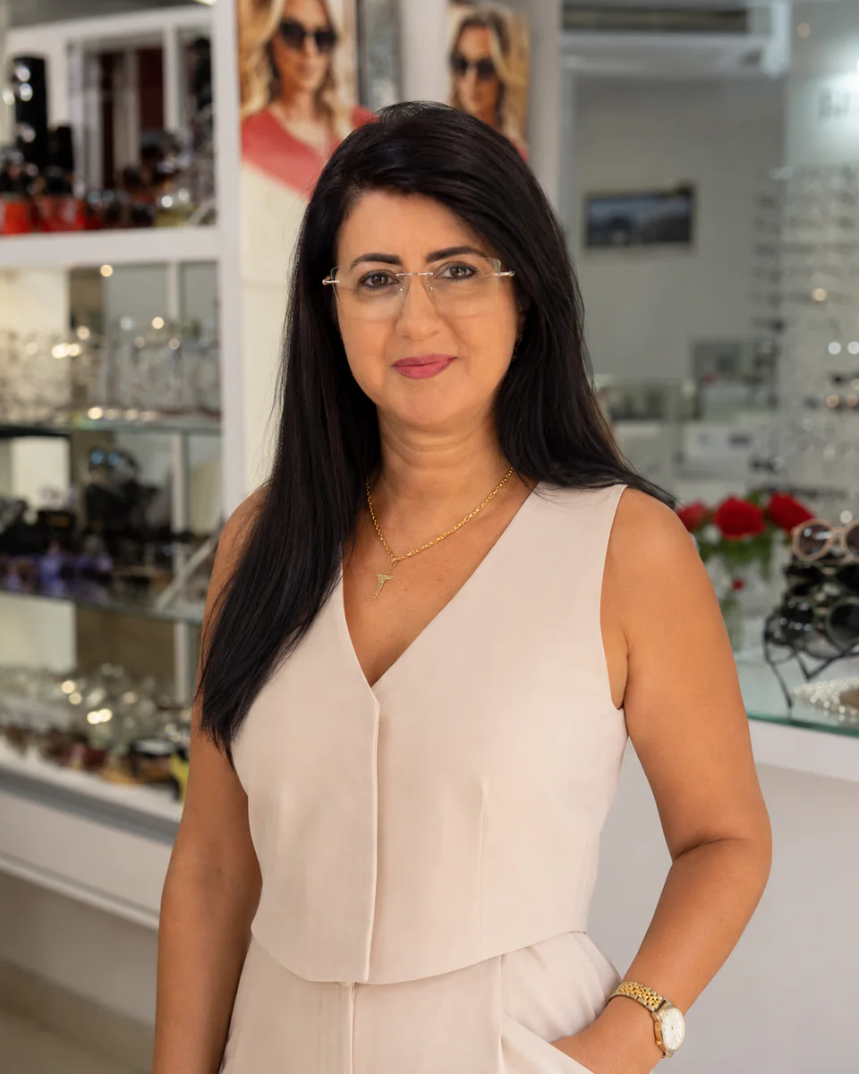 Rosineide Cardoso, fundadora da Óptica Novo Olhar.